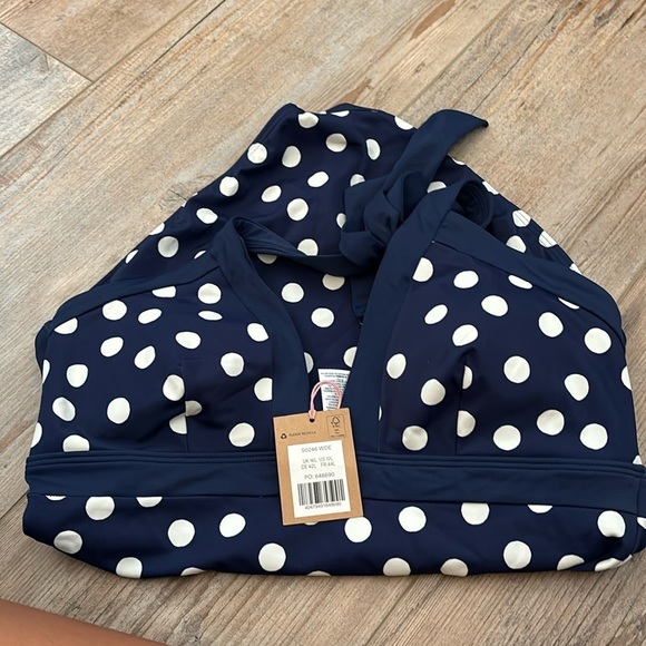 Women's Blue Ithaca Halter Swimsuit - Picture 2 of 2